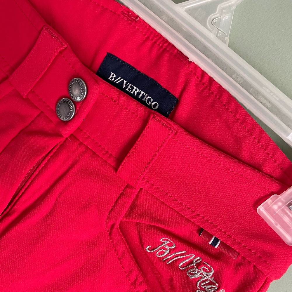 B//VERTIGO riding pants RED size 10-12 year old